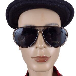 DAZEY SHADES AVIATOR 	BLACK SUNGLASSES #DS420